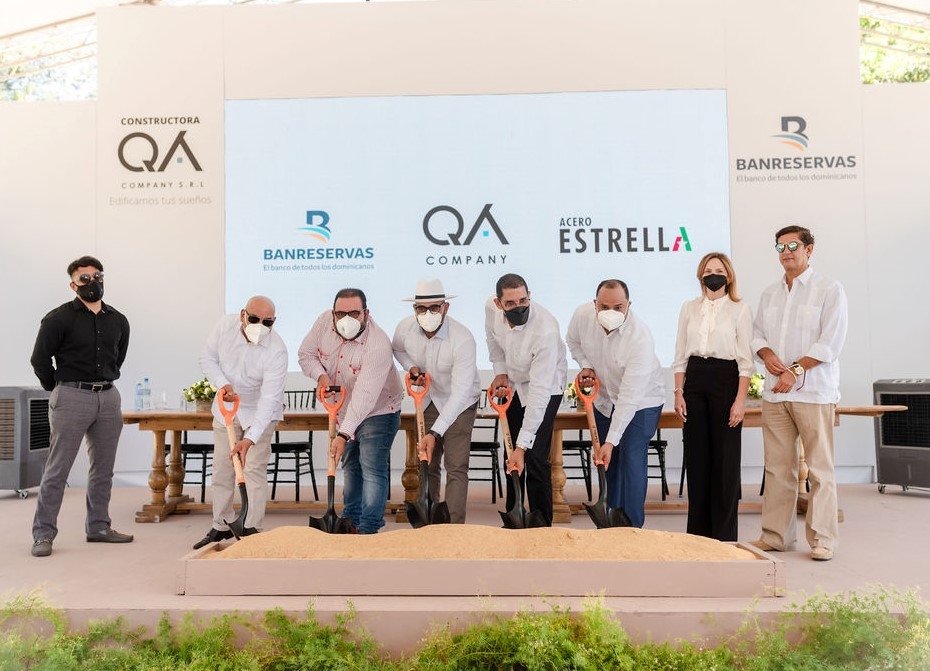 Constructora QA Company realiza primer palazo de BANRESERVAS en Jarabacoa
