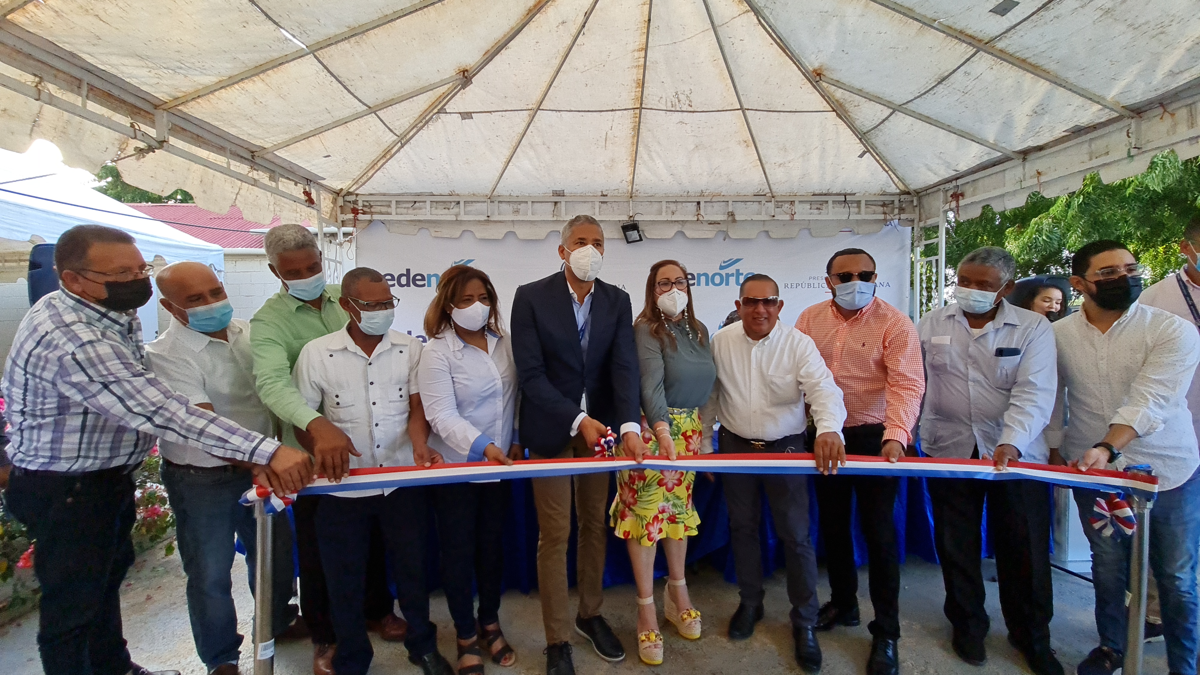 Edenorte inaugura proyecto beneficiará parceleros La Canela, Santiago