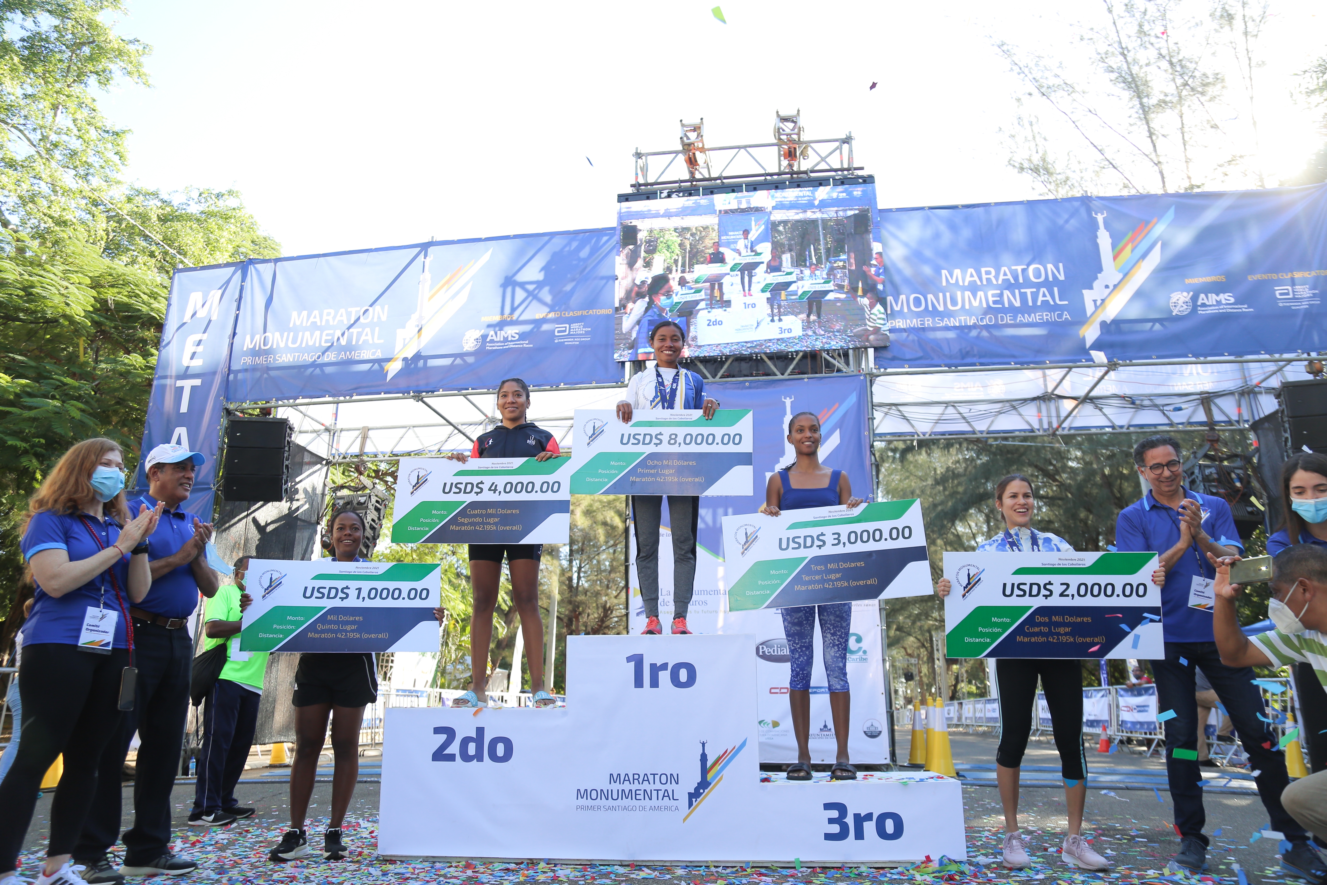Kenia, Colombia y Dominicana en los primeros lugares Maratón Monumental