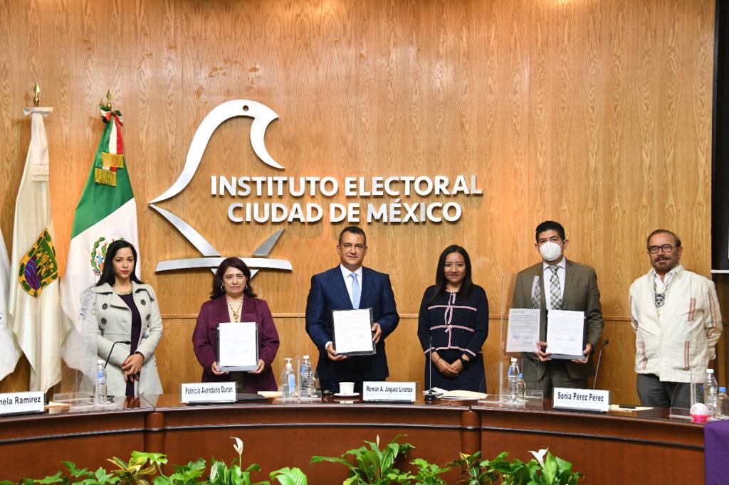 Presidente de la JCE inaugura oficina en México y firma acuerdos con órganos electorales