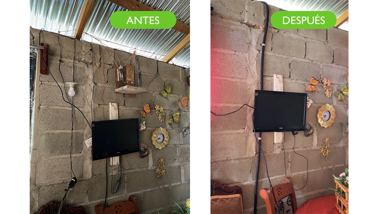 Edenorte rehabilita redes internas de viviendas en condiciones de riesgo