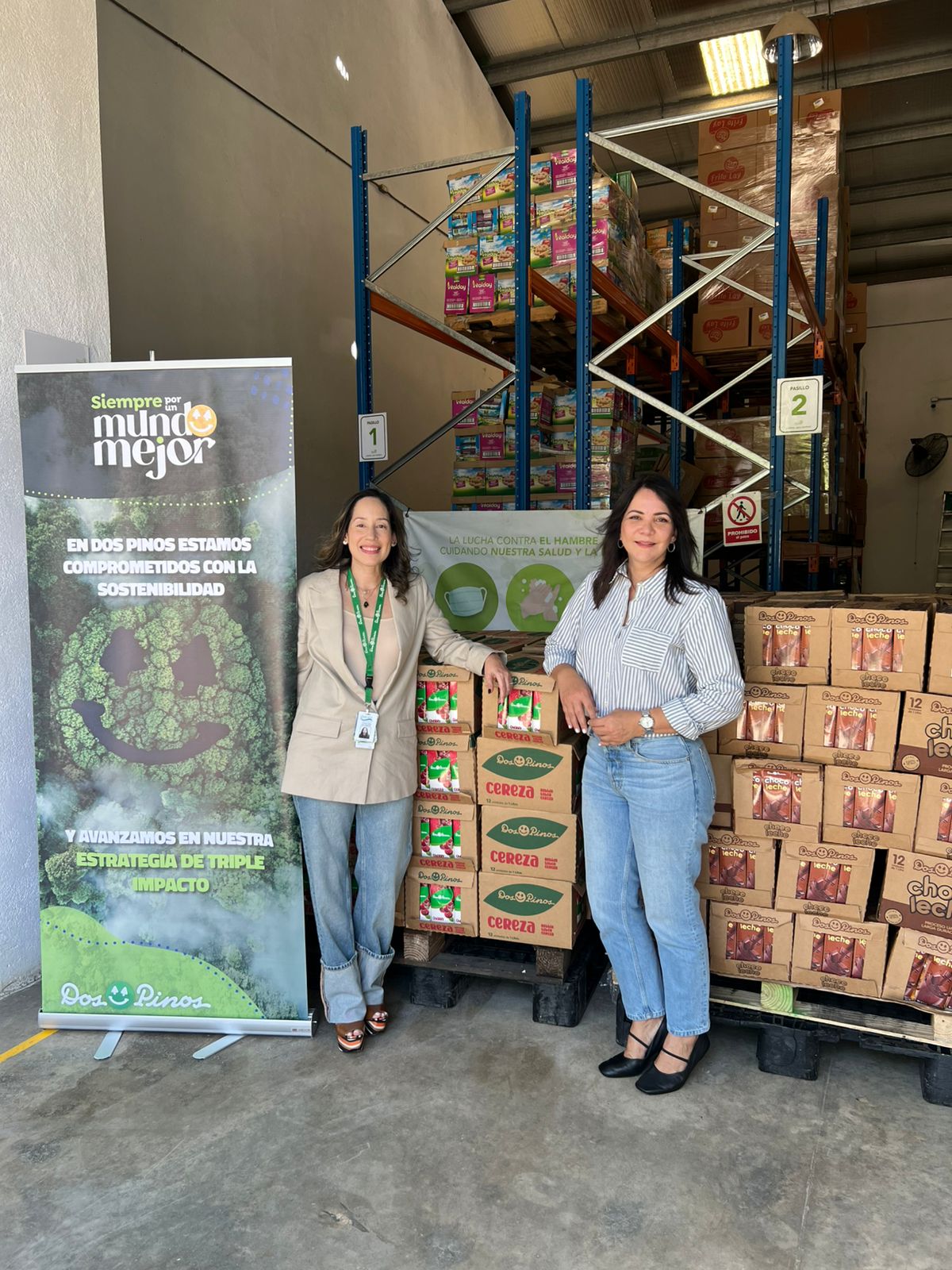 En el Día Mundial de la Alimentación, Dos Pinos entrega donativos de productos lácteos