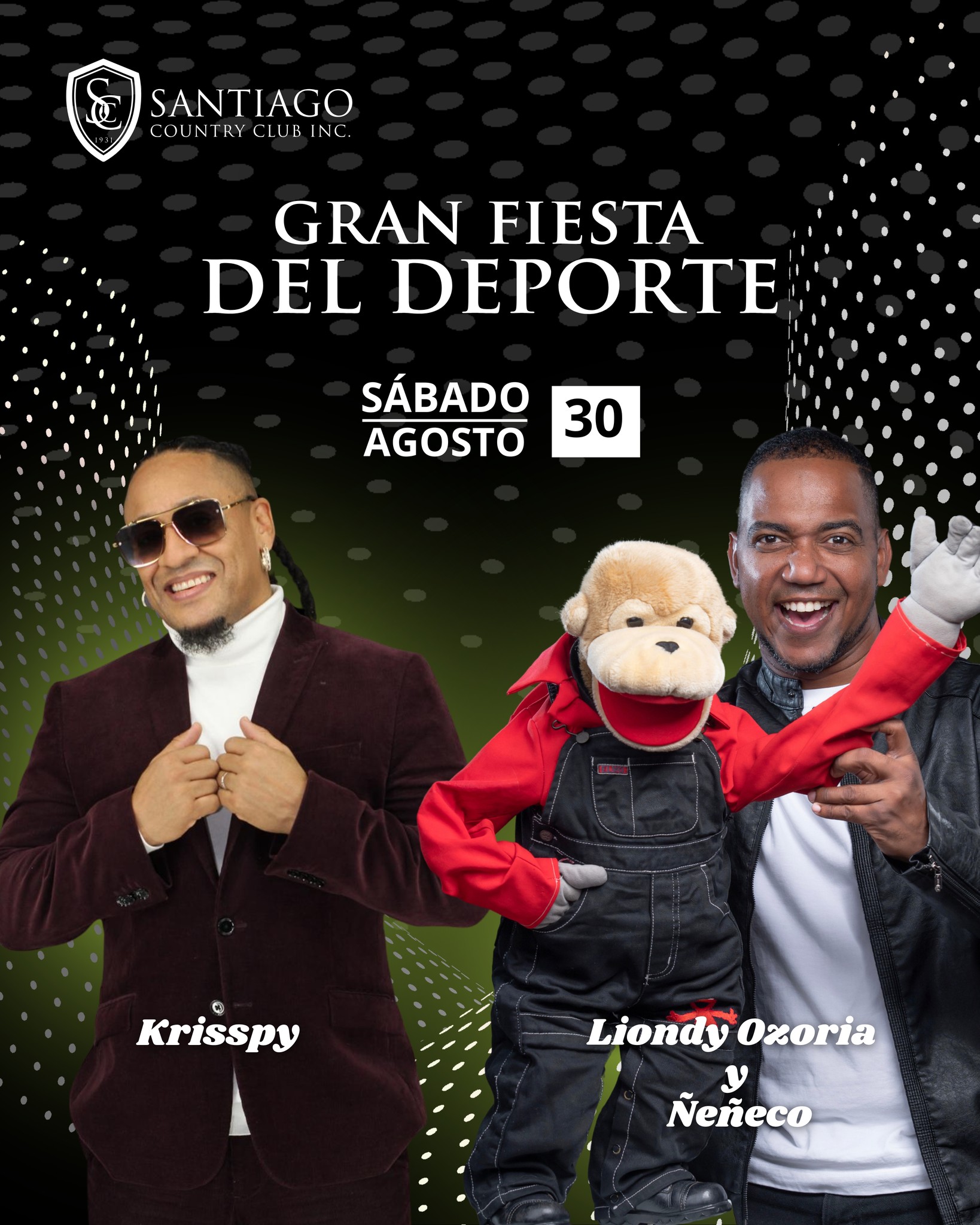 Con Krisspy y Ñeñeco Santiago Country Club anuncia Fiesta del Deporte para este sábado