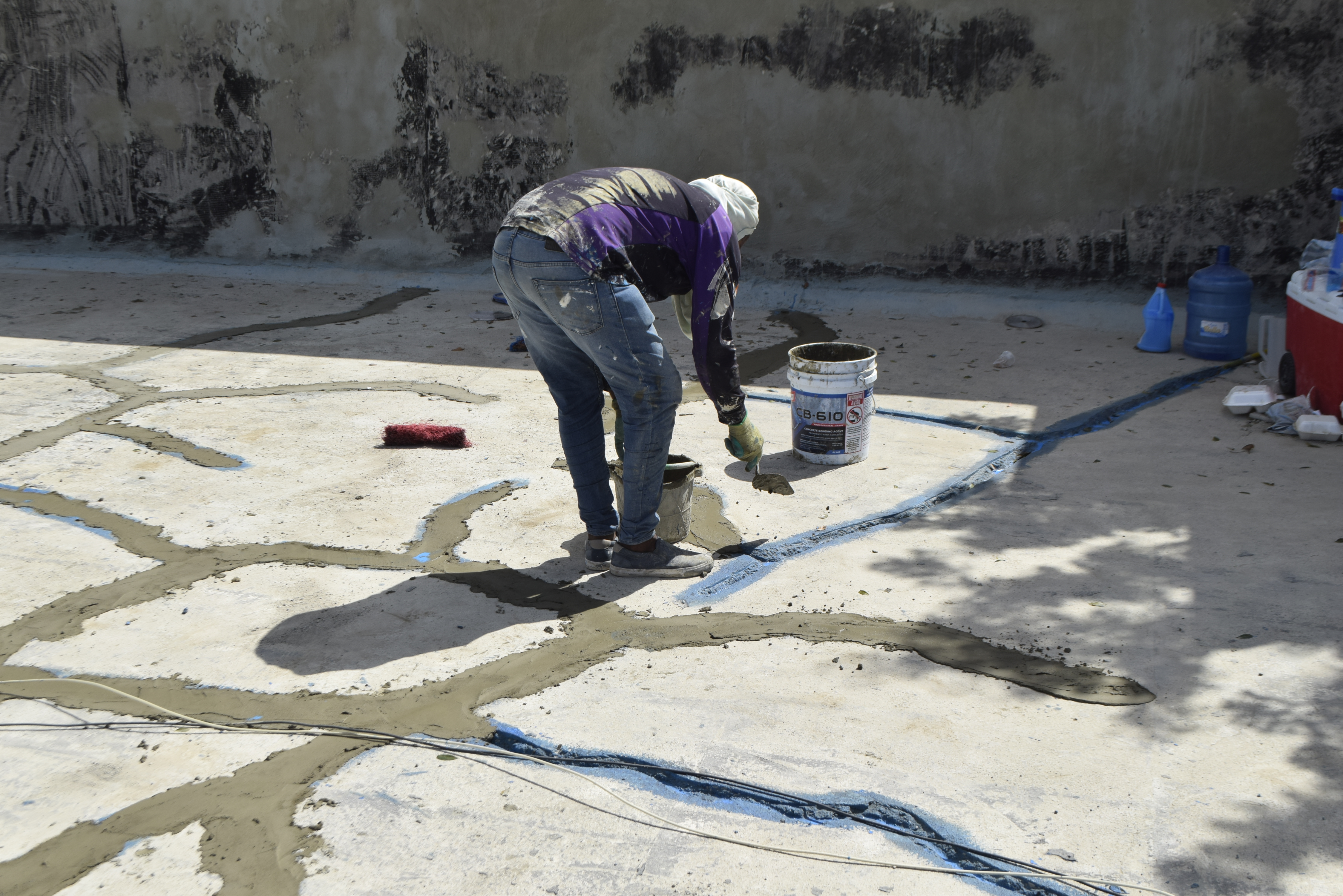 Avanzan con firmeza trabajos de impermeabilización en edificio Ercilia Pepín de la UASD Recinto Santiago